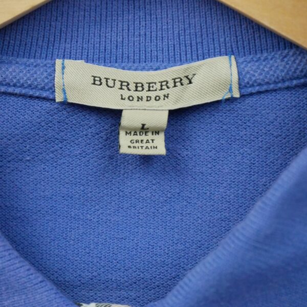 Polo manches courtes homme violet Burberry Col Polo