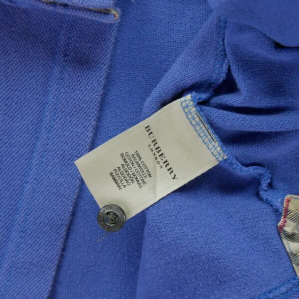 Polo manches courtes homme violet Burberry Col Polo