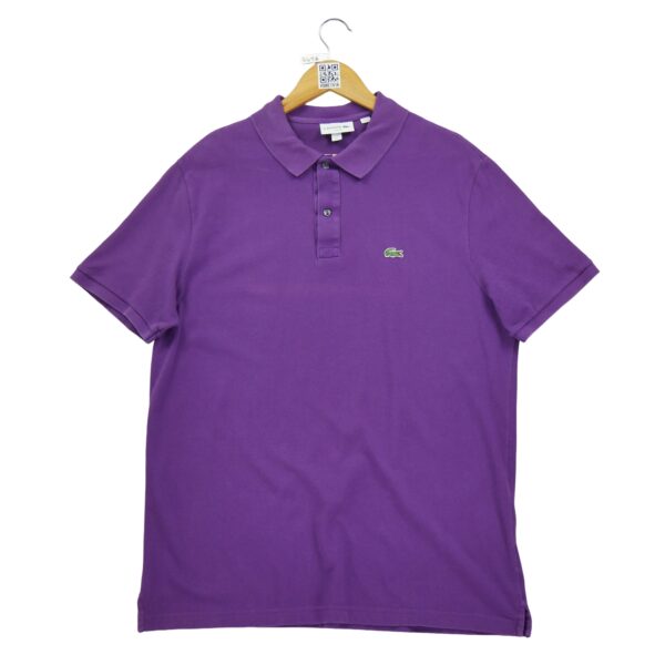 Polo manches courtes homme violet Lacoste Col Polo