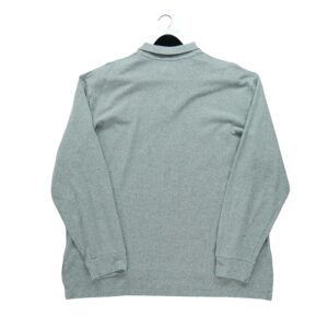 Polo manches longues homme gris Polo Ralph Lauren Motif chine Col Polo