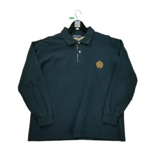 Polo manches longues homme marine Burberry Col Polo