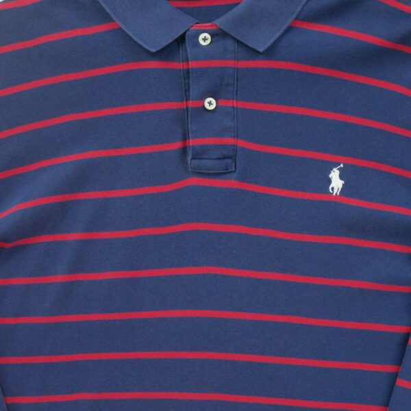 Polo manches longues homme marine Polo Ralph Lauren Motif a rayures Col Polo