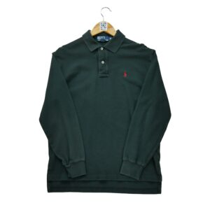 Polo manches longues homme noir Polo Ralph Lauren Col Polo