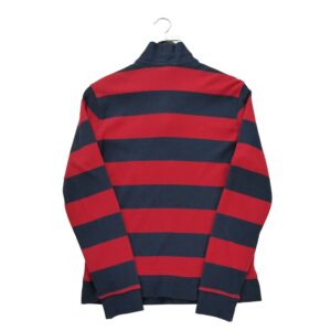 Pull enfant manches longues rouge Polo Ralph Lauren Motif a rayures Col Montant