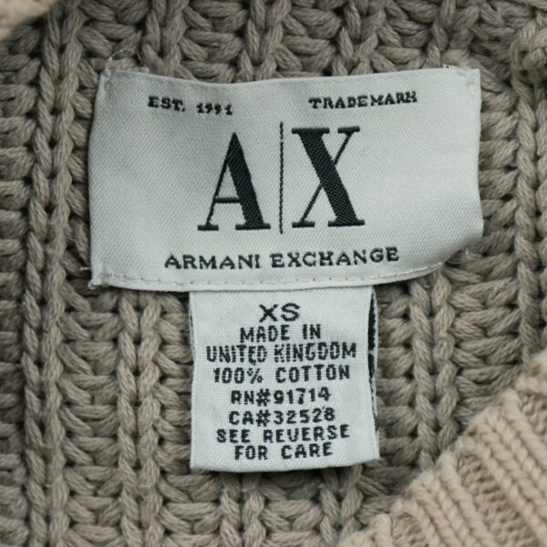 Pull femme manches longues beige Armani Exchange Col Rond