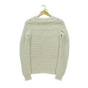 Pull femme manches longues beige Polo Ralph Lauren Col Rond