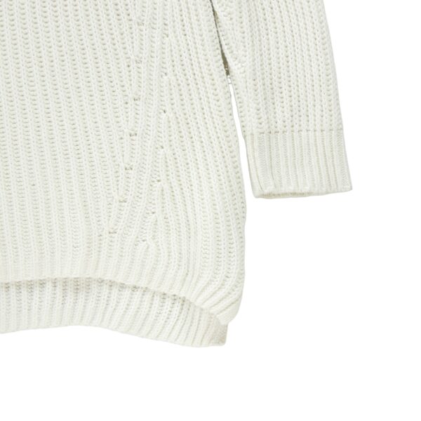 Pull femme manches longues blanc Polo Ralph Lauren Col Rond