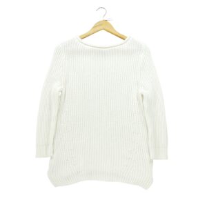 Pull femme manches longues blanc Polo Ralph Lauren Col Rond