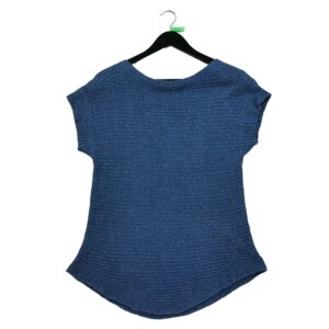 Pull femme sans manches bleu Polo Ralph Lauren Motif chine Col Rond