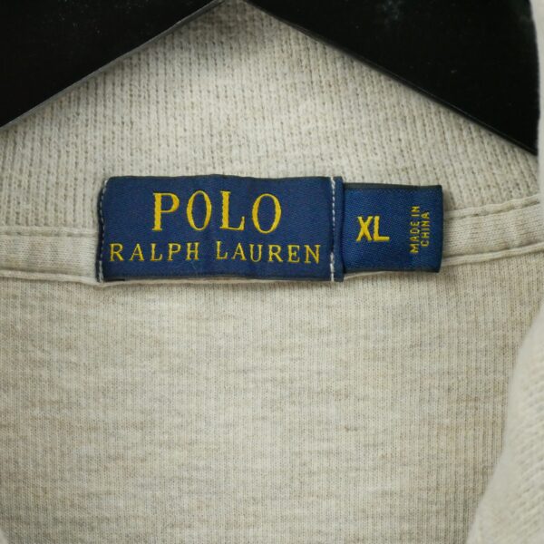 Pull homme manches longues beige Polo Ralph Lauren Col Montant