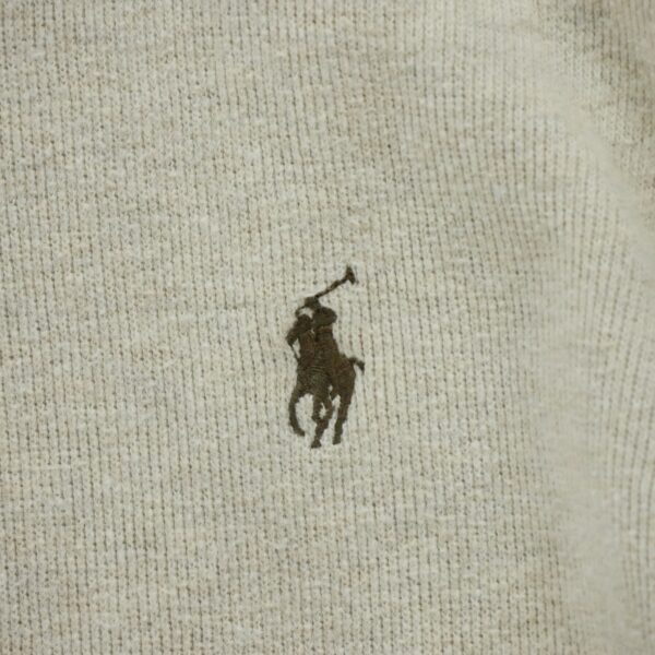 Pull homme manches longues beige Polo Ralph Lauren Col Montant