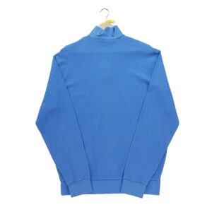 Pull homme manches longues bleu clair Polo Ralph Lauren Col Montant