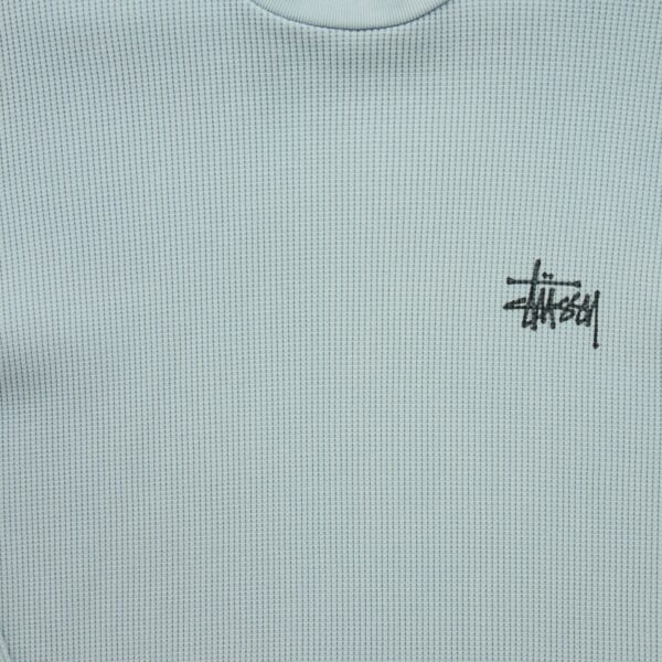 Pull homme manches longues bleu clair Stussy Col Rond