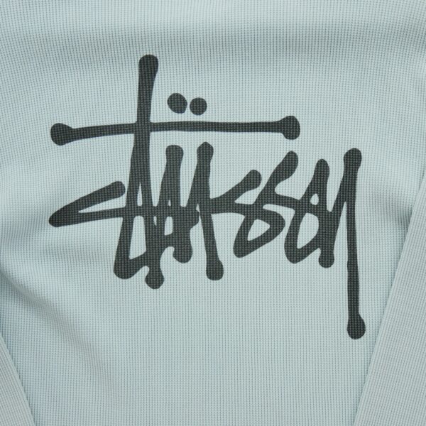 Pull homme manches longues bleu clair Stussy Col Rond