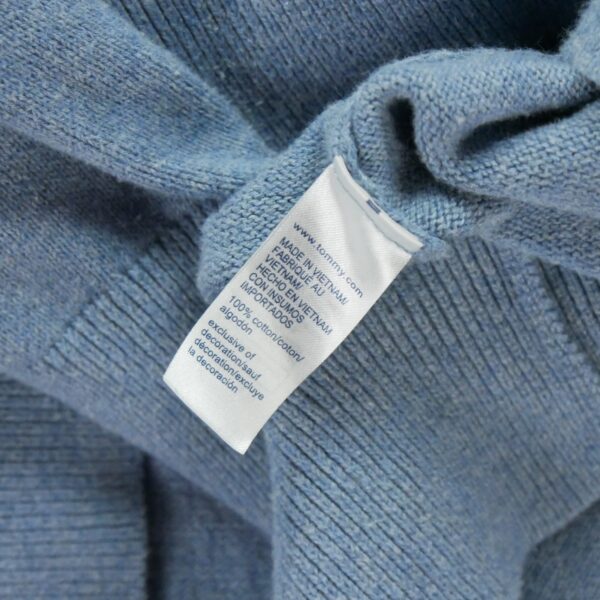 Pull homme manches longues bleu clair Tommy Hilfiger Col Montant