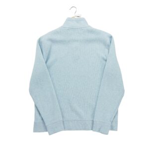 Pull homme manches longues bleu clair Tommy Hilfiger Motif chine Col Montant