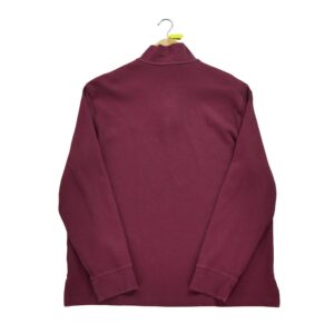 Pull homme manches longues bordeaux Polo Ralph Lauren Col Montant