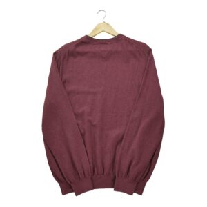 Pull homme manches longues bordeaux Tommy Hilfiger Col Rond