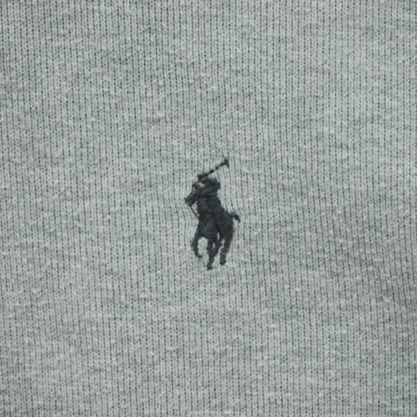 Pull homme manches longues gris Polo Ralph Lauren Col Montant