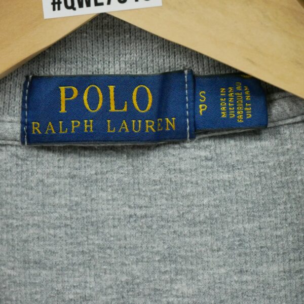 Pull homme manches longues gris Polo Ralph Lauren Col Montant