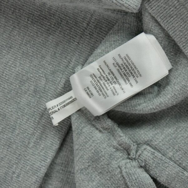 Pull homme manches longues gris Polo Ralph Lauren Col Montant