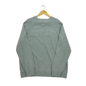 Pull homme manches longues gris Tommy Hilfiger Col Rond