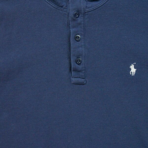 Pull homme manches longues marine Polo Ralph Lauren Col Montant
