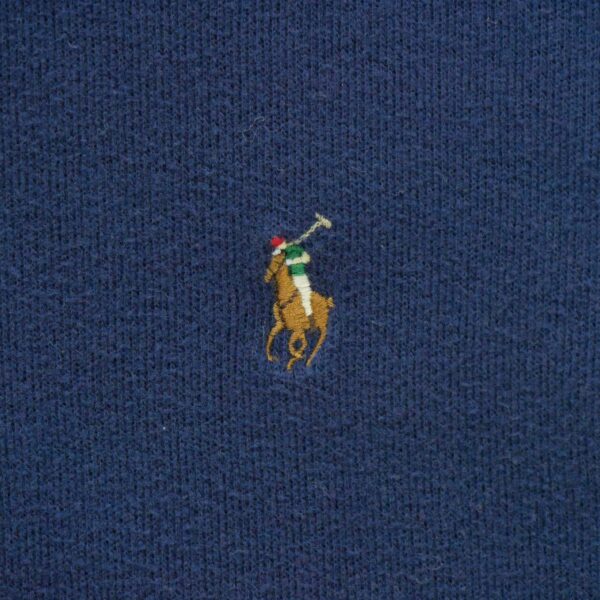 Pull homme manches longues marine Polo Ralph Lauren Col Montant
