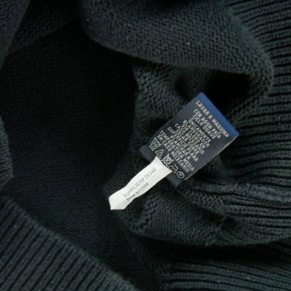 Pull homme manches longues noir Polo Ralph Lauren Col Montant