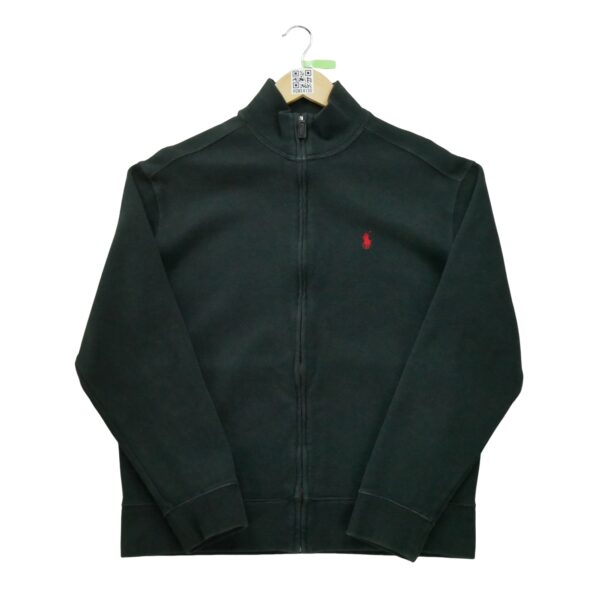Pull homme manches longues noir Polo Ralph Lauren Col Montant