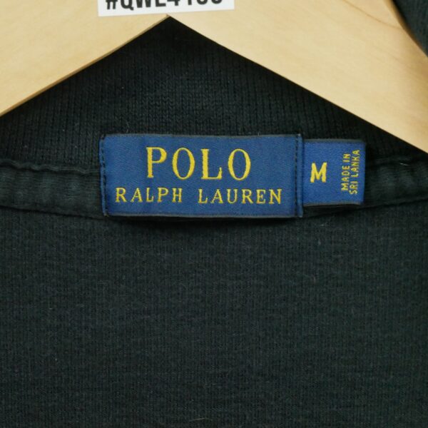 Pull homme manches longues noir Polo Ralph Lauren Col Montant