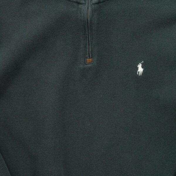 Pull homme manches longues noir Polo Ralph Lauren Col Montant