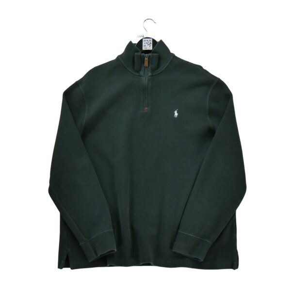 Pull homme manches longues noir Polo Ralph Lauren Col Montant