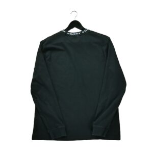 Pull homme manches longues noir Stussy Col Rond
