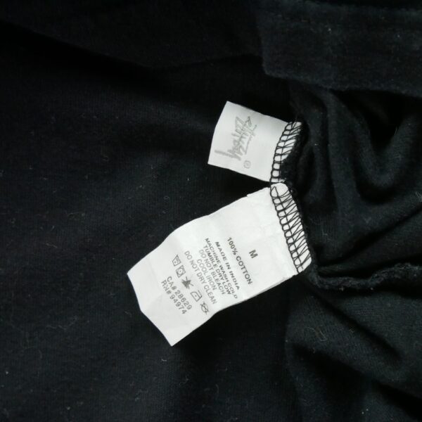 Pull homme manches longues noir Stussy Col Rond