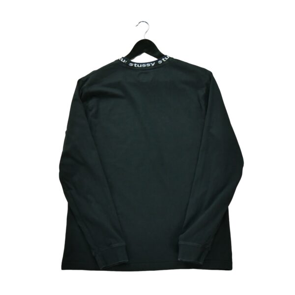 Pull homme manches longues noir Stussy Col Rond