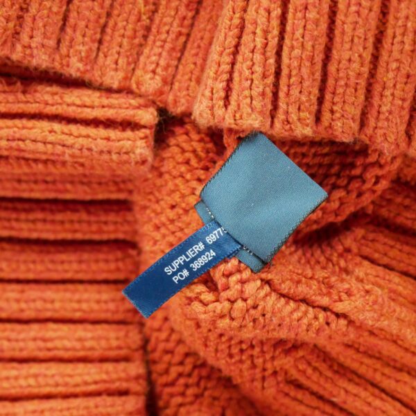 Pull homme manches longues orange Polo Ralph Lauren Col Montant