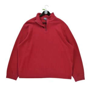 Pull homme manches longues rouge Polo Ralph Lauren Col Montant