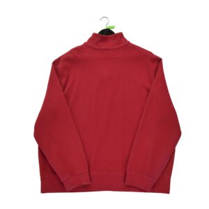 Pull homme manches longues rouge Polo Ralph Lauren Col Montant