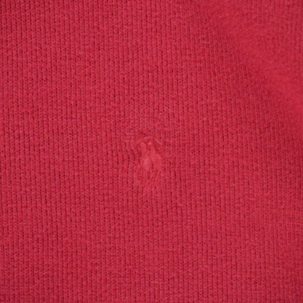 Pull homme manches longues rouge Polo Ralph Lauren Col Montant