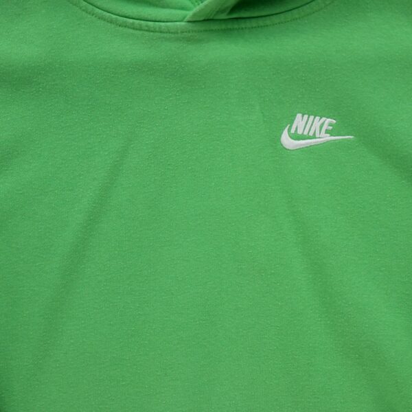 Sweat a capuche enfant manches longues vert Nike Col Rond