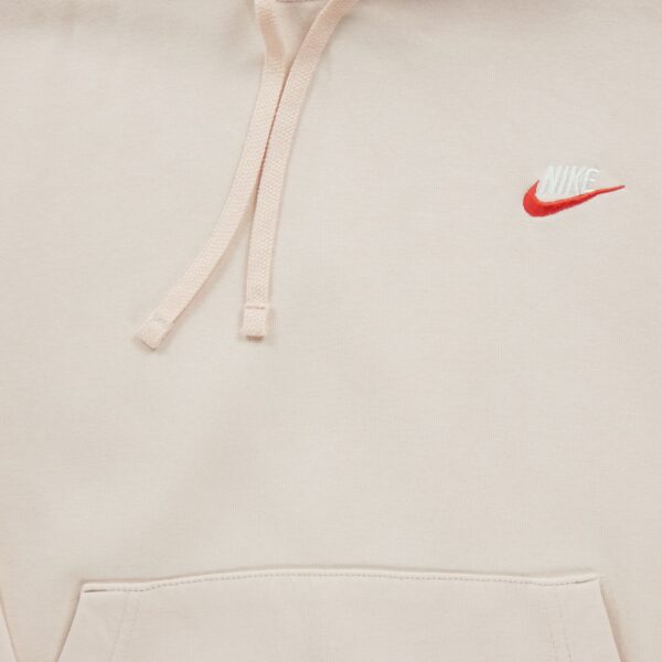 Sweat a capuche femme manches longues rose Nike Col Rond