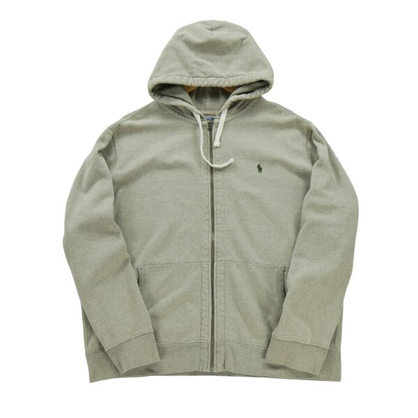 Sweat a capuche homme manches longues beige Polo Ralph Lauren Motif chine Col Rond