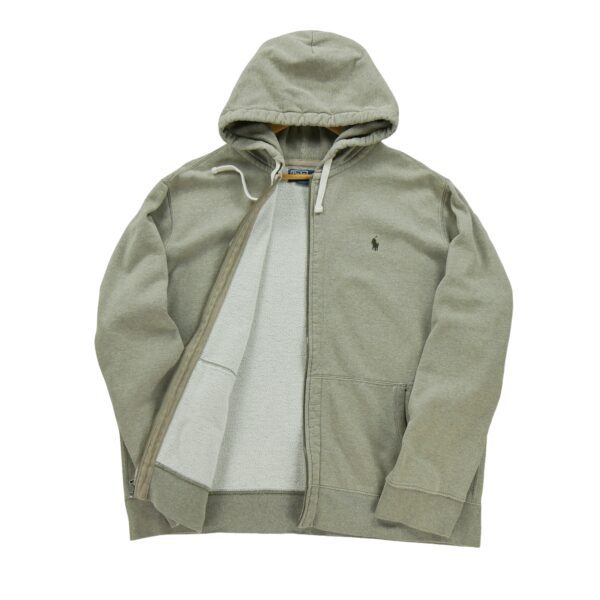 Sweat a capuche homme manches longues beige Polo Ralph Lauren Motif chine Col Rond