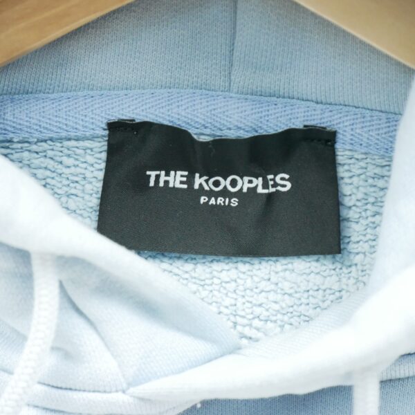 Sweat a capuche homme manches longues bleu clair The Kooples Col Rond