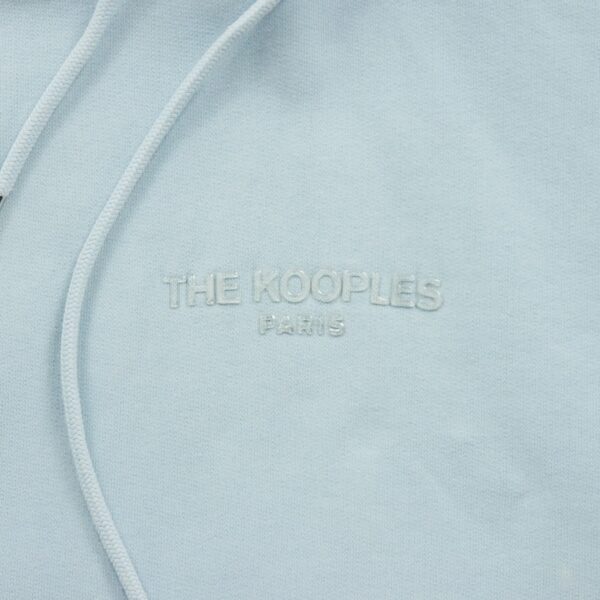Sweat a capuche homme manches longues bleu clair The Kooples Col Rond