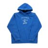 Sweat a capuche homme manches longues bleu Thrasher Motif imprime Col Rond