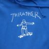 Sweat a capuche homme manches longues bleu Thrasher Motif imprime Col Rond