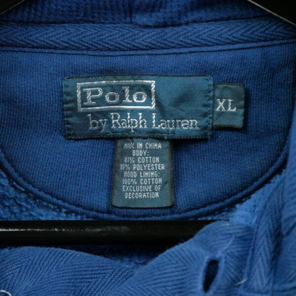 Sweat a capuche homme manches longues marine Polo Ralph Lauren Col Rond