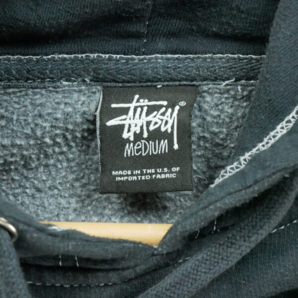 Sweat a capuche homme manches longues marine Stussy Col Rond